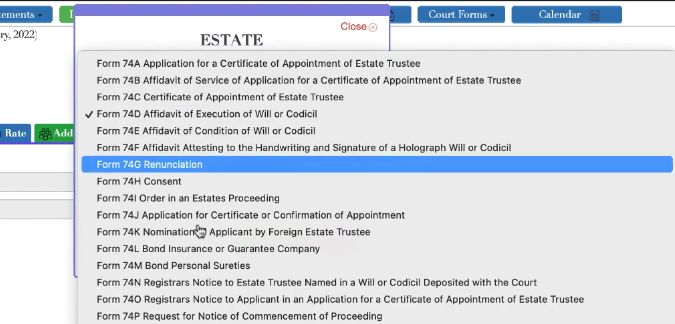 uLaw’s automated Civil Estate forms, a technical guide