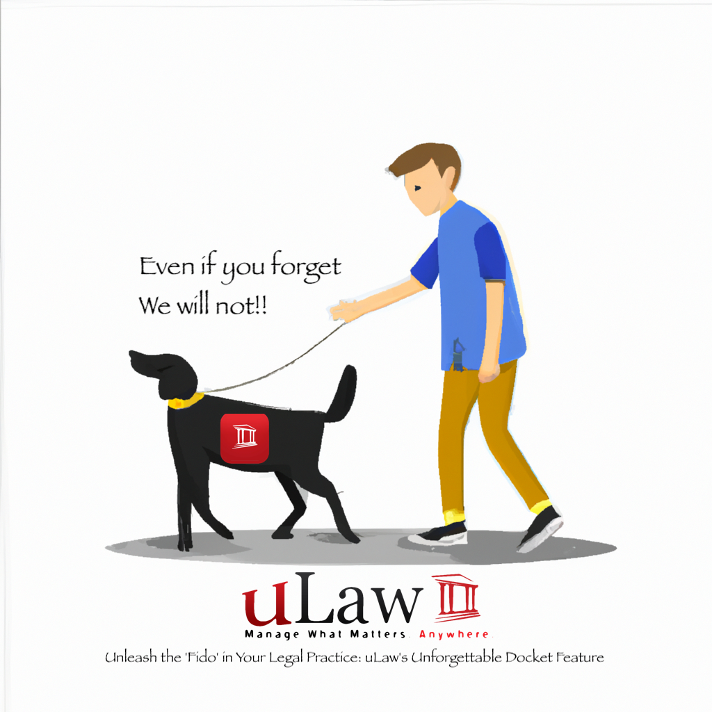 Unleash the 'Fido' in Your Legal Practice: uLaw's Unforgettable Docket Feature 🐶