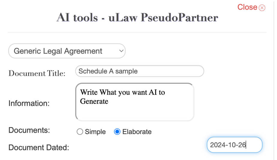 uLaw PseudoPartner: unique AI for Canadian law firms