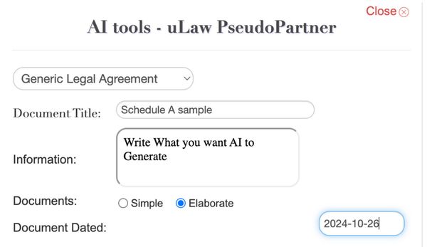 Discover uLaw PseudoPartner